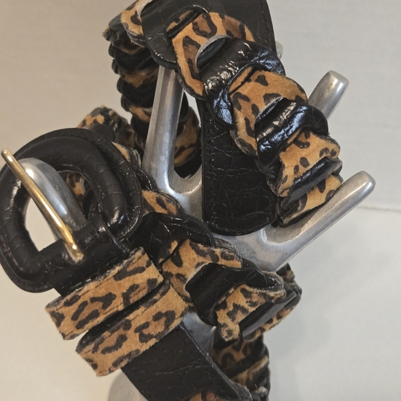 VINTAGE Animal Print Belt - Picture 5 of 11